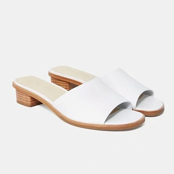 EVERLANE The City Sandal White Leather Slide Women's 9.5